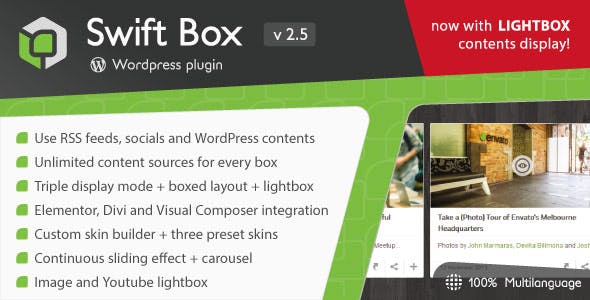 Swift Box - WordPress Contents Slider and Viewer