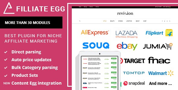 Affiliate Egg - Niche Affiliate Marketing WordPress Plugin
