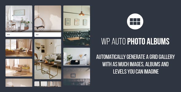 Auto Photo Albums – WordPress Multi Level Image Grid Gallery